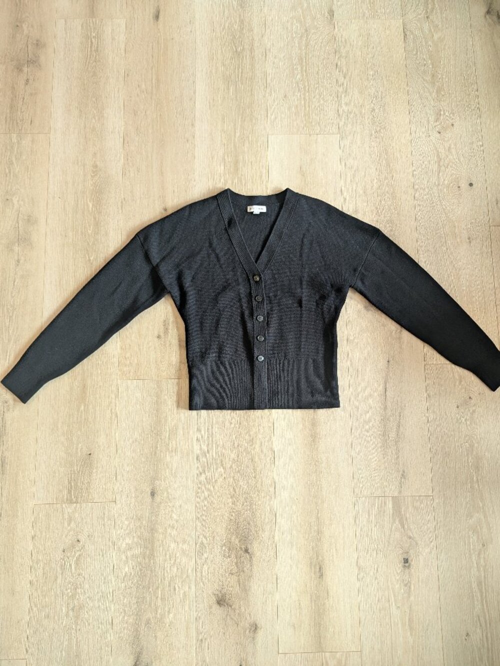 NWOT Nordstrom Wool & Cashmere Black Cardigan Small